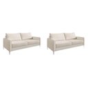 Ver imagem 4 de Conjunto Sofá 2 e 3 Lugares Bipartido Davos Branco Off White
