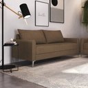 Ver imagem 2 de Conjunto Sofá 2 e 3 Lugares Bipartido Davos Marrom