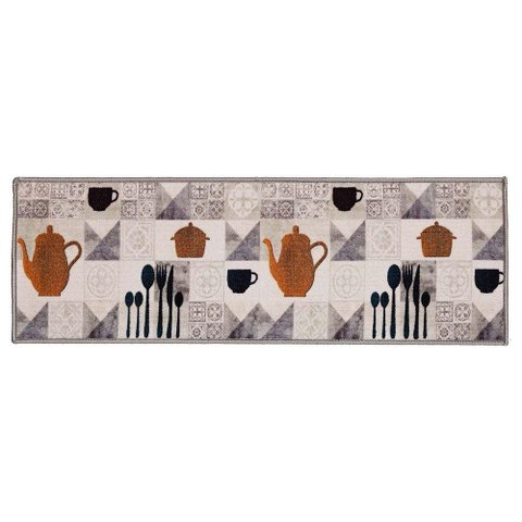 Passadeira Cozinha Antiderrapante Clean 23 Bege 0,40x1,20m