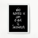 Ver imagem 1 de Quadro Decorativo Minimalista Don Quixote 45x34cm:Madeira preta