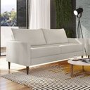 Ver imagem 2 de Conjunto Sofá 2 e 3 Lugares Bipartido Fideris Branco Off White