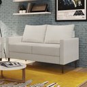 Ver imagem 3 de Conjunto Sofá 2 e 3 Lugares Bipartido Fideris Branco Off White