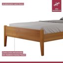 Ver imagem 7 de Conjunto Quarto de Solteiro Cama Madeira Maciça e Mesa de Cabeceira 2 Gavetas com Nicho Unique