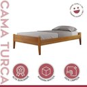 Ver imagem 6 de Conjunto Quarto de Solteiro Cama Madeira Maciça e Mesa de Cabeceira 2 Gavetas com Nicho Unique