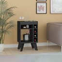 Ver imagem 6 de Aparador Adega Bar 4 Nichos 72x45 Cm Dri 4139 Preto Arly