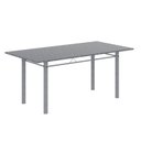 Ver imagem 4 de Conjunto de Mesa Retangular 180x75cm Tampo Granito Ocre 8 Cadeiras Lavínea Branco/Preto Floral/Mart Pérola