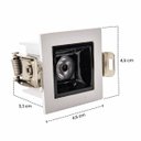 Ver imagem 2 de Spot Led de Embutir Calli 2w 3000k Branco e Preto Bella Iluminação St3221