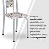 Conjunto de Mesa Retangular 180x75cm Tampo Granito Ocre 8 Cadeiras Lavínea - 6