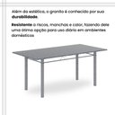 Ver mais imagens de Conjunto de Mesa Retangular 180x75cm Tampo Granito Ocre 8 Cadeiras Lavínea Branco/Botanic Bege/Mart Pérola