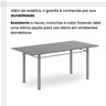 Conjunto de Mesa Retangular 180x75cm Tampo Granito Ocre 8 Cadeiras Lavínea - 8