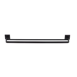 Porta Toalha De Banho Barra Dupla - Quadrado Em Latão Preto Fosco HB-A0129P Harmony Toalheiro Duplo  - 1
