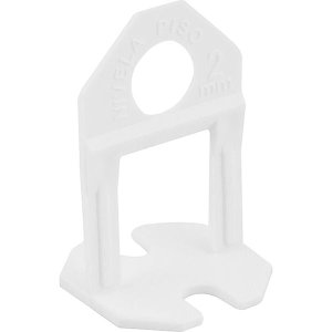 Nivelador Piso Branco 2,00mm com 100 peças - Vonder