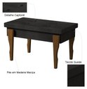 Ver imagem 3 de Recamier Calçadeira Banco Puff Captonê Pés Madeira 0,70 Espanha:preto