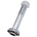 Ver imagem 1 de Conjuntos de Ligação para Bacia Sanitária 25cm Prata com Canopla de Parede e Espude Astra