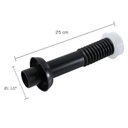 Ver imagem 2 de Conjuntos de Ligação para Bacia Sanitária 25cm Fosco com Canopla de Parede e Espude Astra