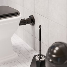 Conjuntos de Ligação para Bacia Sanitária 25cm Fosco com Canopla de Parede e Espude Astra - 4