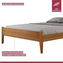 Ver imagem 7 de Conjunto Quarto de Casal Cama Queen Madeira Maciça e Cômoda com Rattan 5 Gavetas com Sapateira