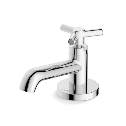 Torneira para Lavatório de Mesa Bica Baixa Celite One Cinza/Cromado