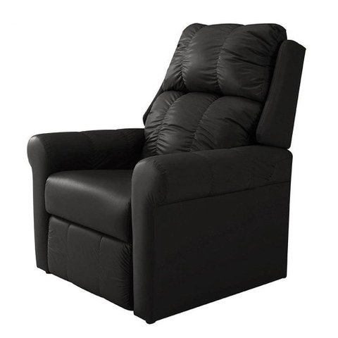 Poltrona Reclinável MH-1216 Estofada sem Massageador Preta B