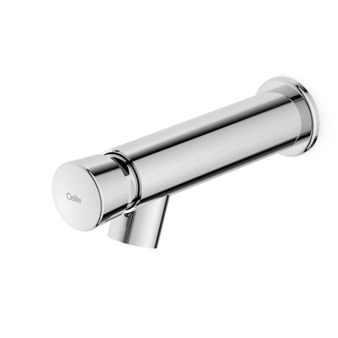 Torneira para Lavatório de Parede Fechamento Automático Ecopress Cinza/Cromado Celite