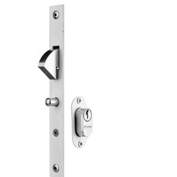 Fechadura Linha 7000 Bico de Papagaio - Externa - Roseta Oval Branco - 1