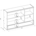 Ver imagem 4 de Aereo 3 Portas 1 Nicho 1.2m c/LED Allure Linea Brasil Cinza/Jequitibá/Gris Fosco
