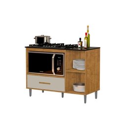 Balcão para Cooktop Cordoba Mizza Decor Ipe Off White - 1