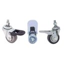 Ver imagem 5 de Rodízio Giratório Pino com Freio até 40kg 210 Bpfpi 4 Unidades Schioppa