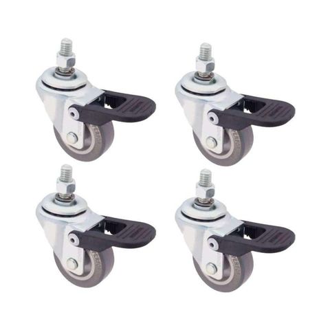 Rodízio Giratório Pino com Freio até 40kg 210 Bpfpi 4 Unidades Schioppa