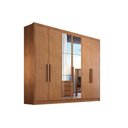 Ver imagem 1 de Guarda Roupa 6 Portas (2 C/ Espelho) e 4 Gavetas Rizon/linea Cumaru - Novo Horizonte