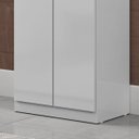 Ver imagem 6 de Armário Multiuso Sapateira 2 Portas - Elara Branco