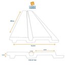 Ver imagem 3 de Painel Ripado de Poliestireno 12 Barras de 2,85m X12,2cm Venda em (3,92m²) Ruffino