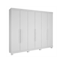 Ver imagem 1 de Guarda Roupa Rimo Guarapari 6 Portas 7 Gavetas 100% MDF Branco