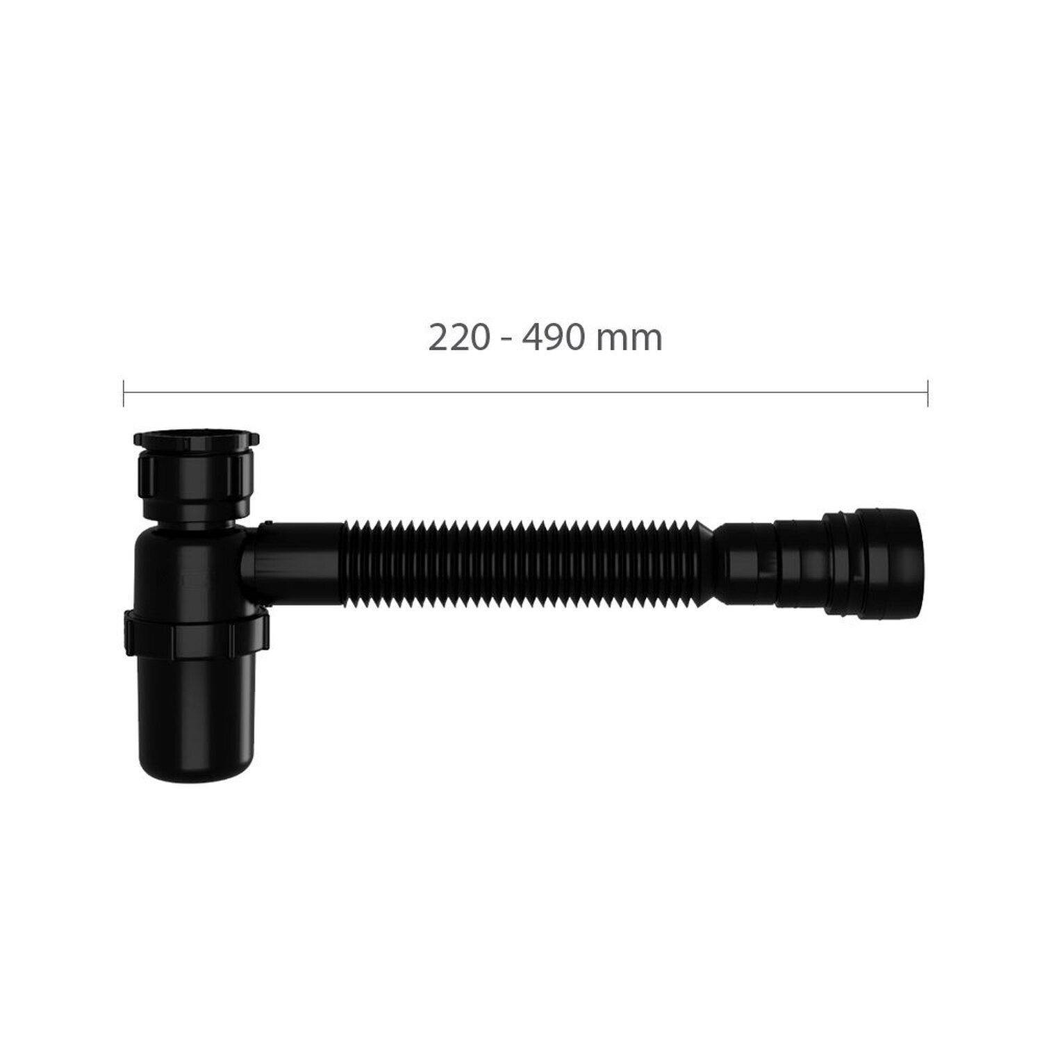 Sifão Sanfonado Universal com Copo Astra - 2