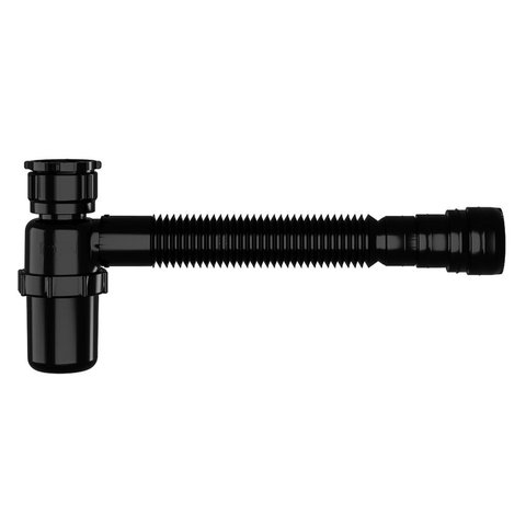 Sifão Sanfonado Universal com Copo Astra Branco