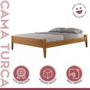 Ver imagem 6 de Conjunto Quarto de Casal Cama Queen Madeira Maciça e 2 Mesas de Cabeceira 3 Gavetas Unique