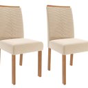 Ver imagem 4 de Sala de Jantar Agata 130cm com 4 Cadeiras Clarice Marrom/Cinamomo/Offwhite/Madeira/Nude