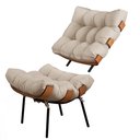 Ver imagem 3 de Poltrona em Linho Costela sem puff Linho