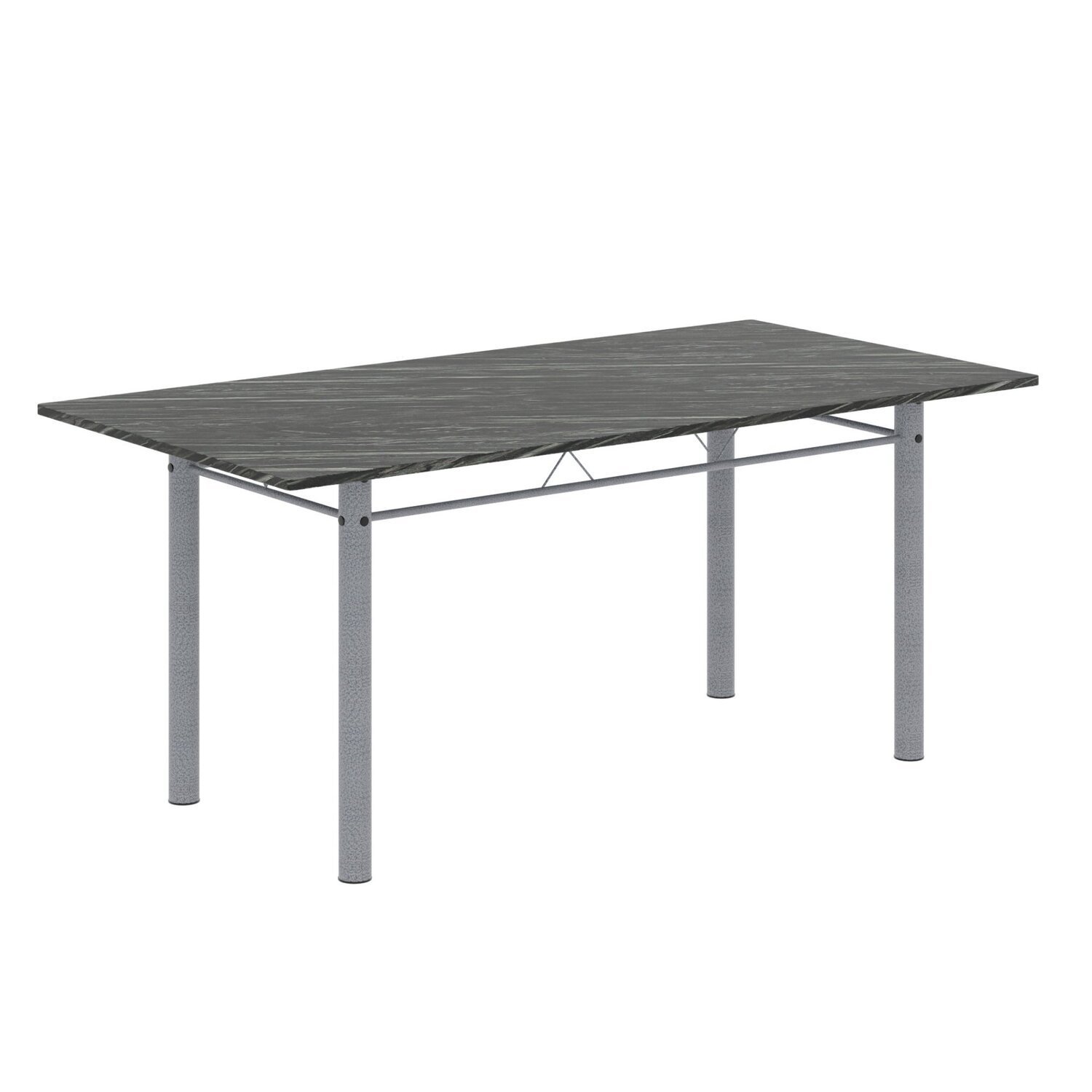 Conjunto de Mesa Retangular 180x75cm Tampo Ardósia Indiana 8 Cadeiras Lavínea - 4