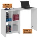 Ver imagem 5 de Escrivaninha Matrix Mesa para Notebook Escritório - Branco