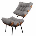 Ver imagem 3 de Poltrona em Linho Costela Sala de Estar