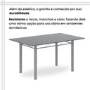 Ver mais imagens de Conjunto de Mesa Retangular 140x75cm Tampo Granito Ocre 6 Cadeiras Lavínea