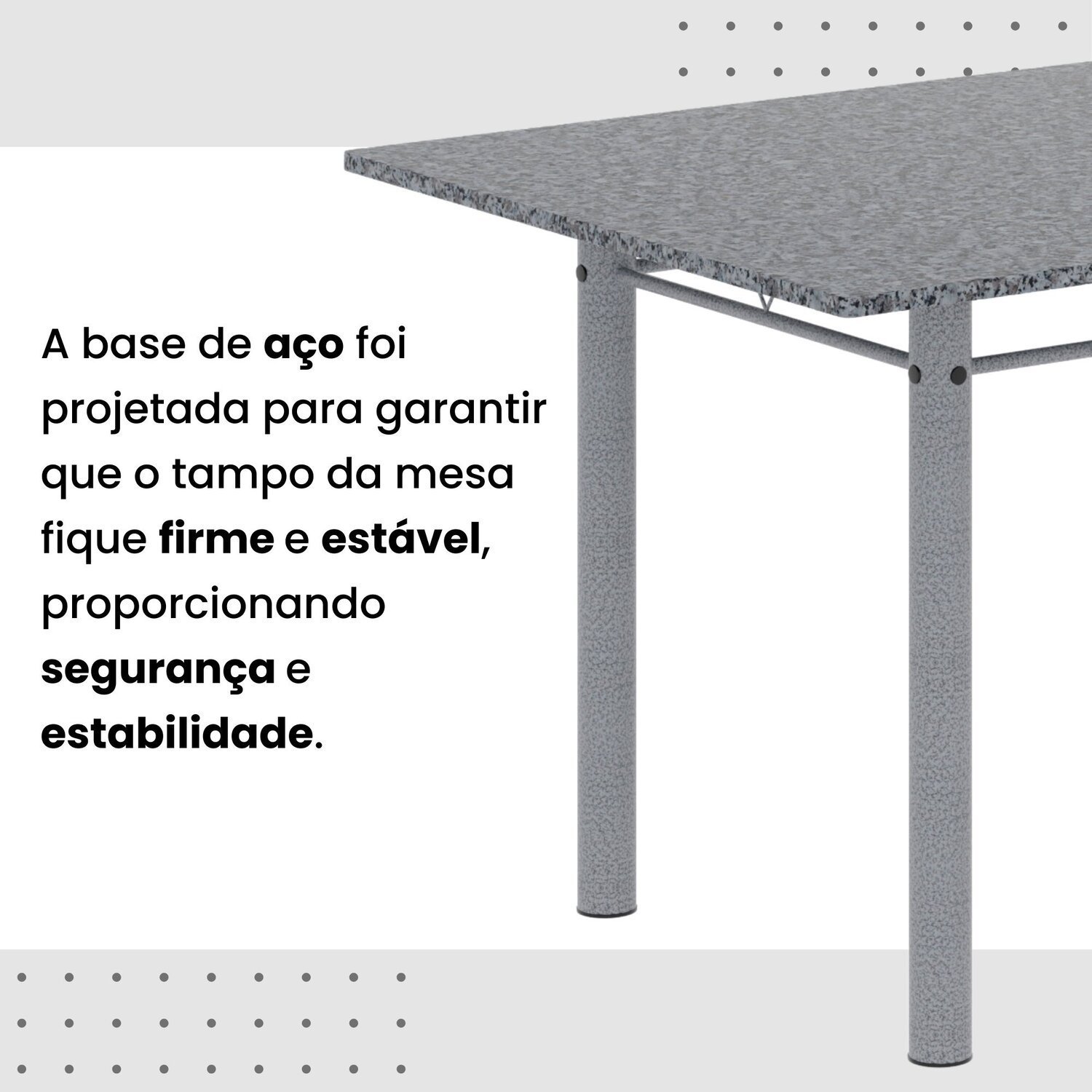 Conjunto de Mesa Retangular 140x75cm Tampo Granito Ocre 6 Cadeiras Lavínea - 11