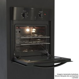 Forno de Embutir a Gas 50l Totale Nero Giii Gas Glp 127 V - 5