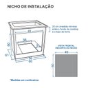 Ver imagem 3 de Forno de Embutir a Gas 50l Totale Nero Giii Gas Glp 127 V