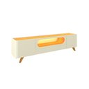 Ver imagem 6 de Rack para TV com LED Nobre 210 Pés Madeira Off White Naturale - Gelius