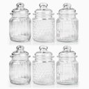 Ver imagem 1 de Jogo de Potes de Vidro Hermético Casual 300ml 6 Peças - Class Home