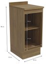 Ver imagem 4 de Armário de Cozinha Balcão 1 Porta 40cm com Tampo M621 Botanic Kappesberg