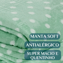 Ver imagem 3 de Coberto Solteiro Infantil Grosso Romance Super Quentinha Petit Poá:verde