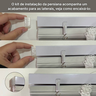 Persiana Pvc Trilho Metálico 240larg X 220alt (2 Pçs) - Branca - 4